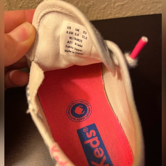 Keds Kickstart Striped Blue and White Toddler Girl (6.5M) - Picture 8 of 9